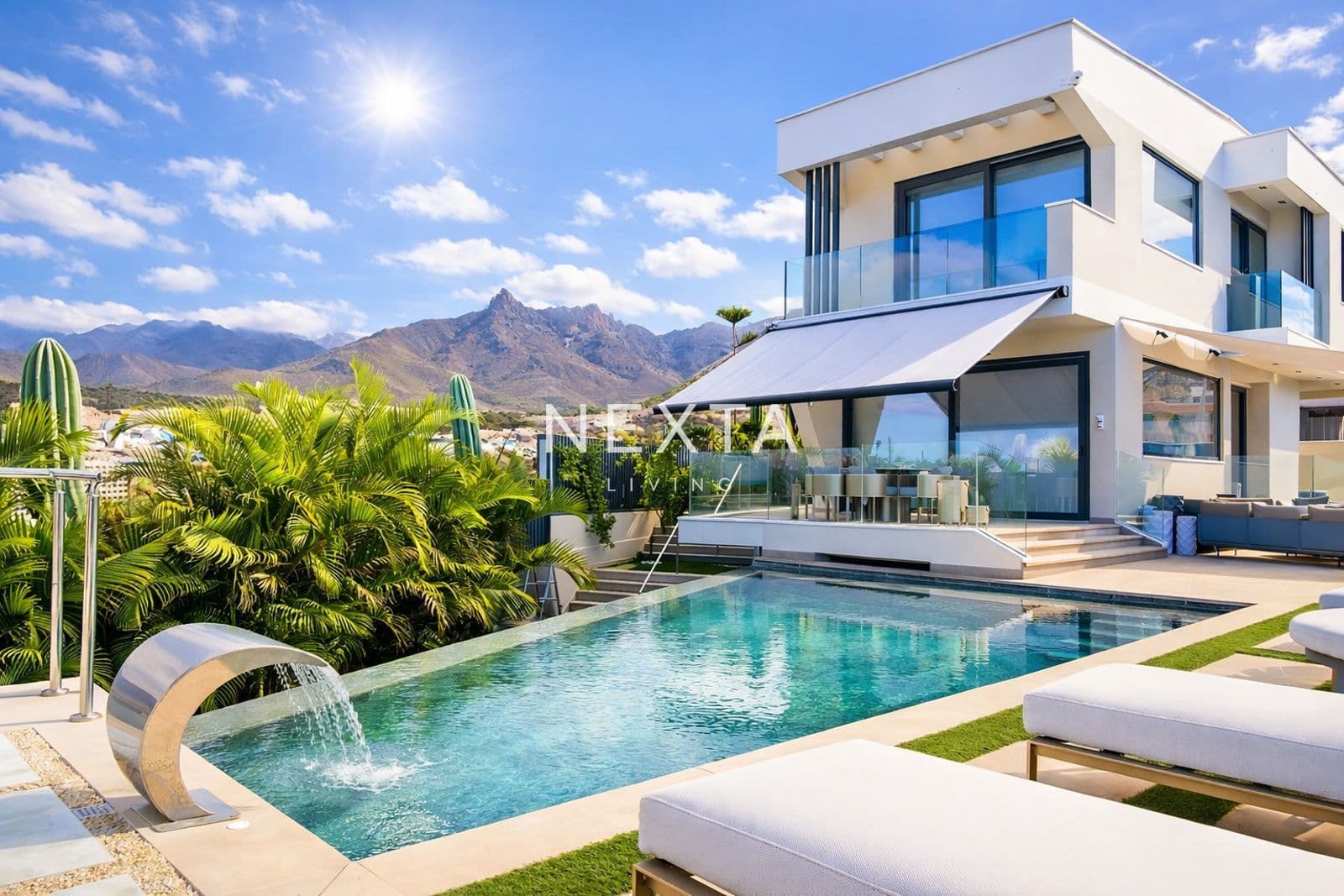 Modern Luxury Villa with Sea Views and Private Pool in Costa Adeje, Tenerife